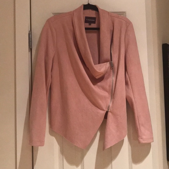 Vigoss Jackets & Blazers - Vigoss asymetrical faux suede jacket
